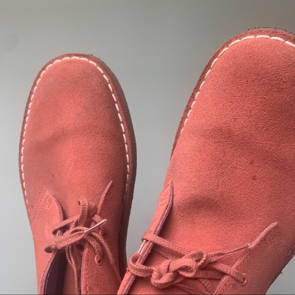 COPY - COPY - Size 10.5 | Men’s Clark’s Salmon Red Desert Shoes - Picture 7 of 13